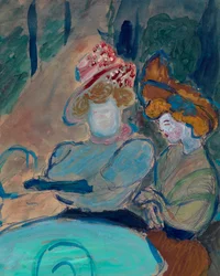 Two Women in a Street Cafe