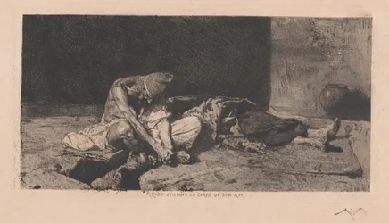 Arab Watching over the Body of His Friend