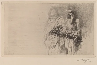 Sketches (Two Arabian Figures)
