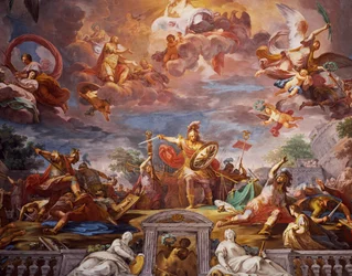 Marcus Furius Camillus Breaking Treaty with the Gauls, Entrance Hall, Galleria Borghese