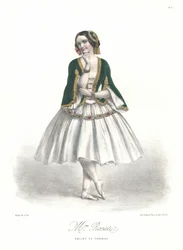 Italian ballet dancer Carolina Rosati in Adolphe Adam