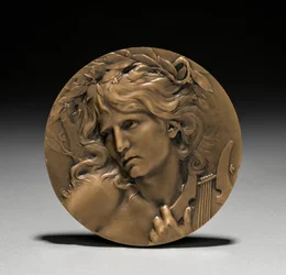 Medal Presented to Loïe Fuller by the French Government: Orpheus at the Entrance to the Underworld (obverse)