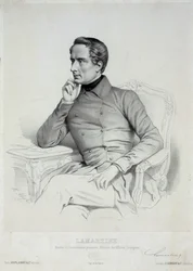 Portrait of Alphonse de Lamartine, 1790-1869