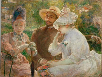 On the Terrace at Sevres with Fantin-Latour