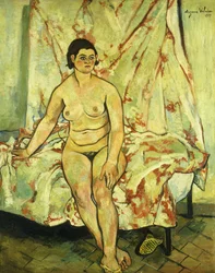 Nude Sat on the Edge of a Bed