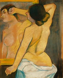 Nude Woman in Front of a Mirror