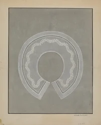 Embroidered Linen Collar