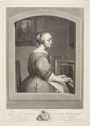 A Dutch Woman Playing the Harpsichord, Seen Through a Window