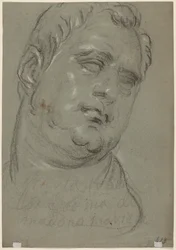 Head of a man, after the antique (verso)