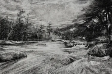 Moody River Charcoal