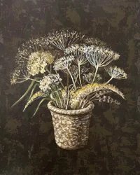 Rustic Wildflower Basket