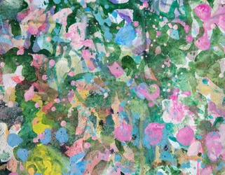 Vibrant Abstract Garden