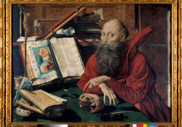 Representation of Saint Jerome in His Study