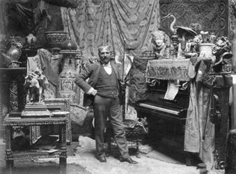 Full-Length Portrait of the Painter Francesco Vinea in the Study of Place Donatello in Florence
