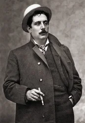 Portrait of the Musician Composer Giacomo Puccini (1858-1924)