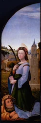 Triptych: Saint Barbara