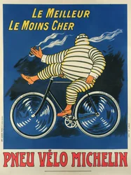 Poster Advertising Michelin Tyres, Printed by Chaix, Paris