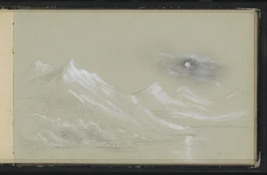 Landscape with Snow-Capped Mountains
