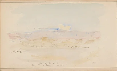 Desert Landscape with Mountains