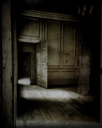 Panelled Room with Ethereal Figure
