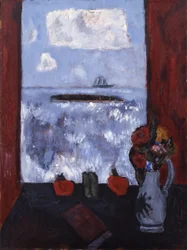 Summer, Sea, Window, Red Curtain, 1942