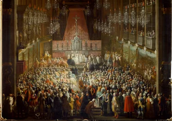 Wedding Ceremony of Princess Isabella of Parma with Emperor Joseph II, on 06/10/1760 (detail)