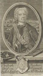 Portrait of Count Burkhard Christoph von Münnich