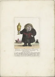 The Dwarf Gustavus Weinberger as a Clergyman with a Cup, ca. 1710
