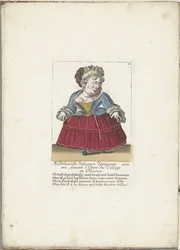 Dwarf as the French Mademoiselle Jolicoeur, ca. 1710