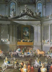 A Cavalcade in the Winter Riding School of the Vienna Hof (detail)