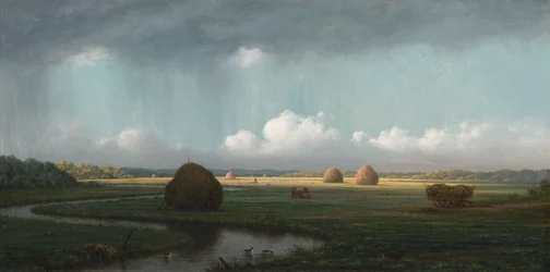 Sudden Shower, Newbury Marshes