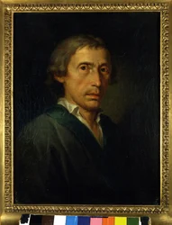 Portrait of Giuseppe Parini (1729-1799), Italian poet and writer. Painting by Martin Knoller (1725-1804), circa 1760-1770. Milan