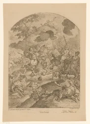 Battle Scene with Appearance of Christ