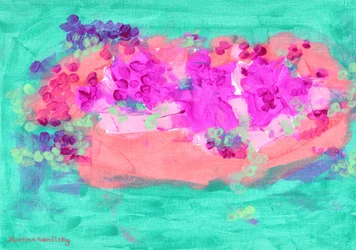Flower Basket with Roses