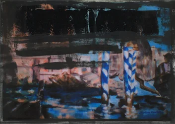 Canal Grande Abstract Black 1