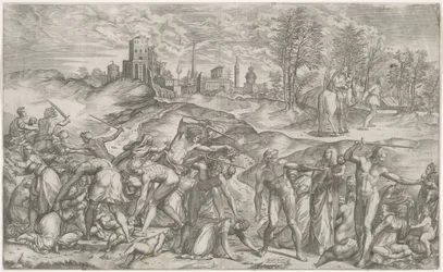 Massacre of the Innocents at Bethlehem and the Flight into Egypt