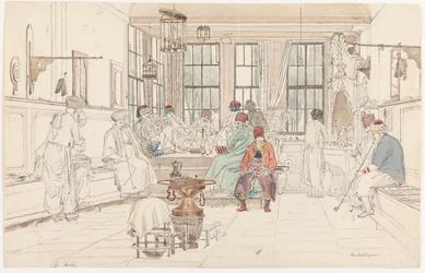 The Interior of a Turkish Café