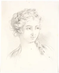 Head of a Woman in Three-Quarter Profile Facing Right