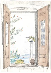 View Through a Window on Procida