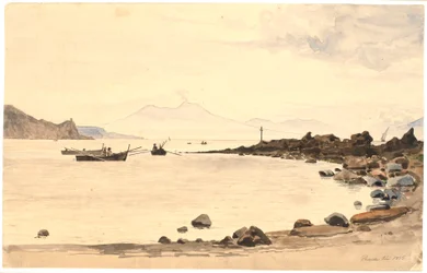 View of Vesuvius from Procida