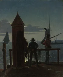 View from the Citadel Ramparts in Copenhagen by Moonlight