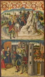 Saint Christopher Meets Satan, Saint Christopher Before the King of Lycia