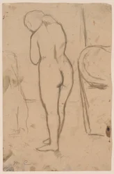Drawing for "Standing Nude"