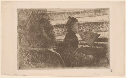Lady in Black, in a Loge, Facing Right