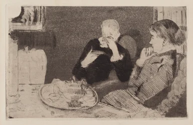 Lydia and Her Mother at Tea