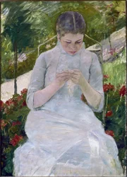 Woman Sewing