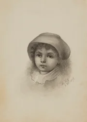 Untitled Head of a Child with Hat