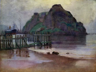 Low Tide at Daybreak, Dumbarton Rock