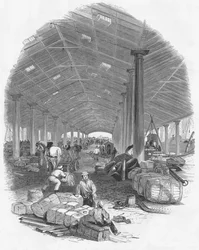 Wharf Shed of the Trafalgar Dock, Liverpool, England
