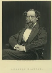 Charles Dickens, portrait after photograph by Herbert Watkins